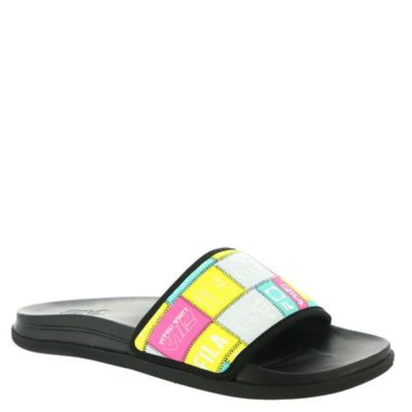 Fila Drifter Lux Patchwork Women S Slide Sandals - Picture 1 of 7